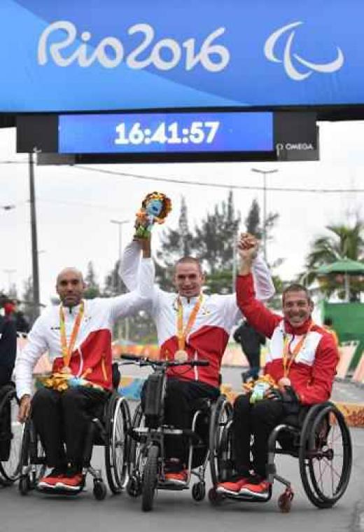 Paralympische Spelen - Belgische handbikers realiseren bronzen droom