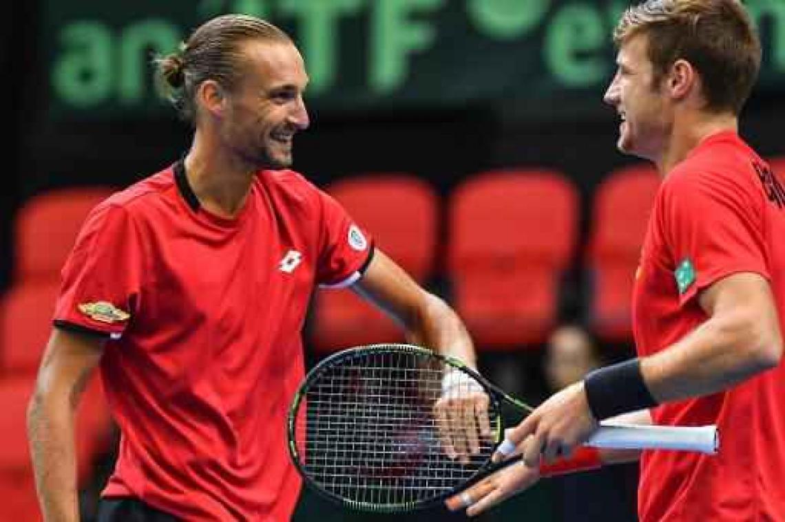 België blijft in Wereldgroep Davis Cup na zege tegen Brazilië in dubbelspel