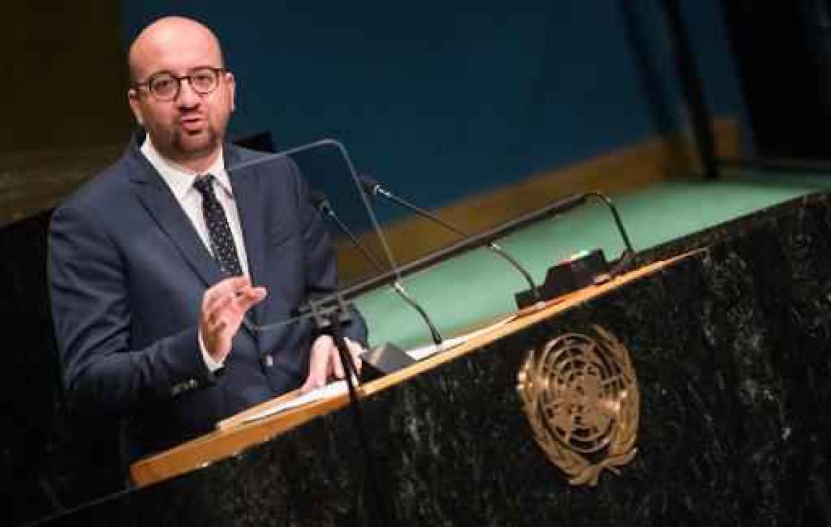 Charles Michel spreekt voor VN over de strijd tegen terrorisme en het respect voor de democratie