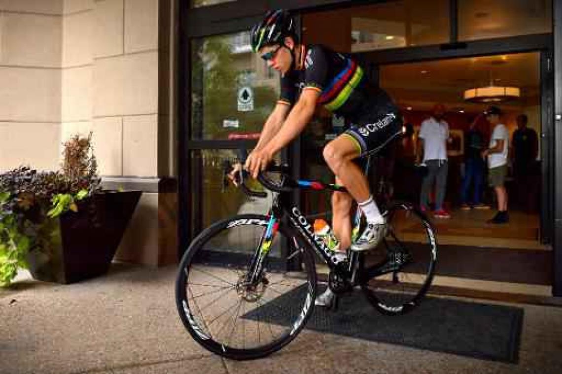WB veldrijden Iowa - Wout Van Aert (Crelan-Vastgoedservice) wint Jingle Cross in Iowa
