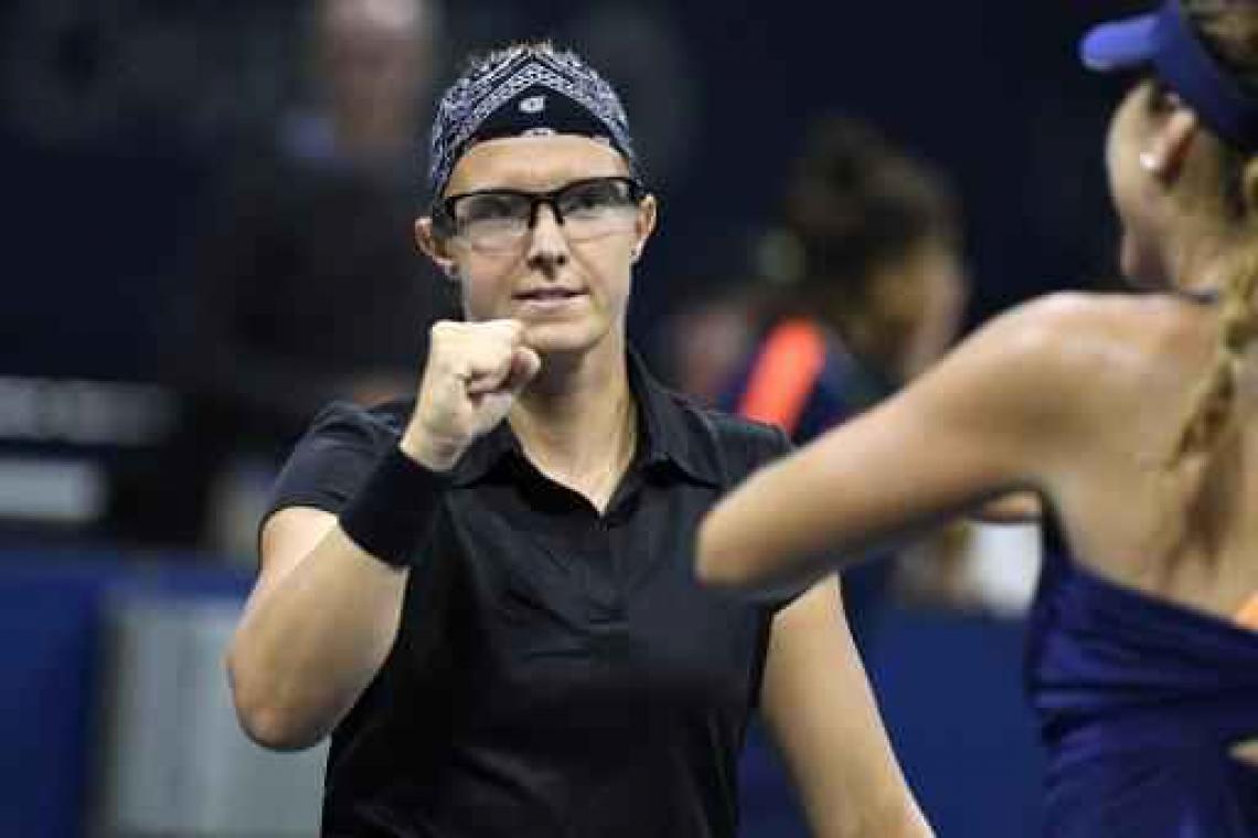 Kirsten Flipkens en Johanna Larsson steken eindwinst in dubbelspel op zak