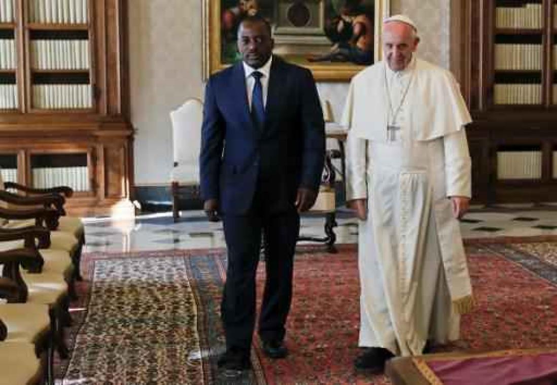 Kabila ontvangen door paus Franciscus