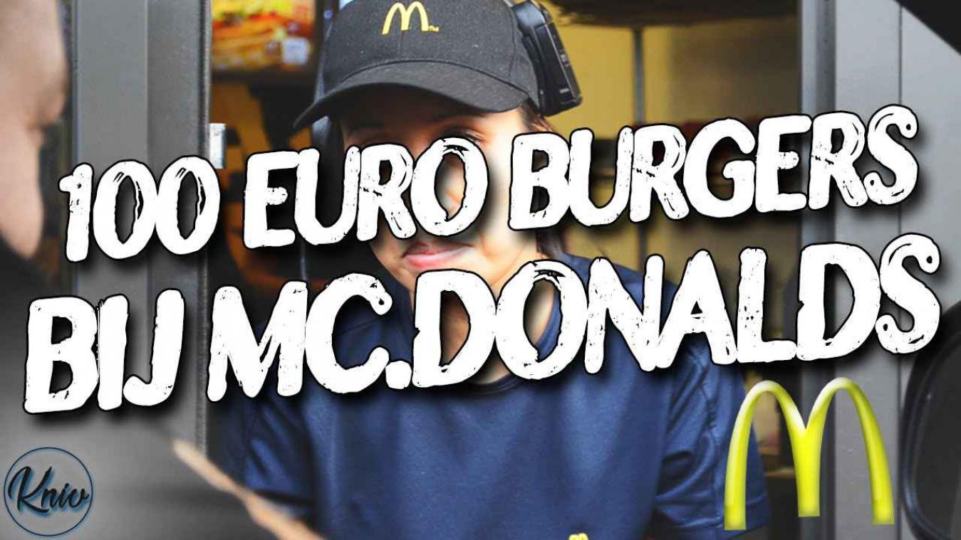 Kan je 100 burgers bestellen bij McDonald's?