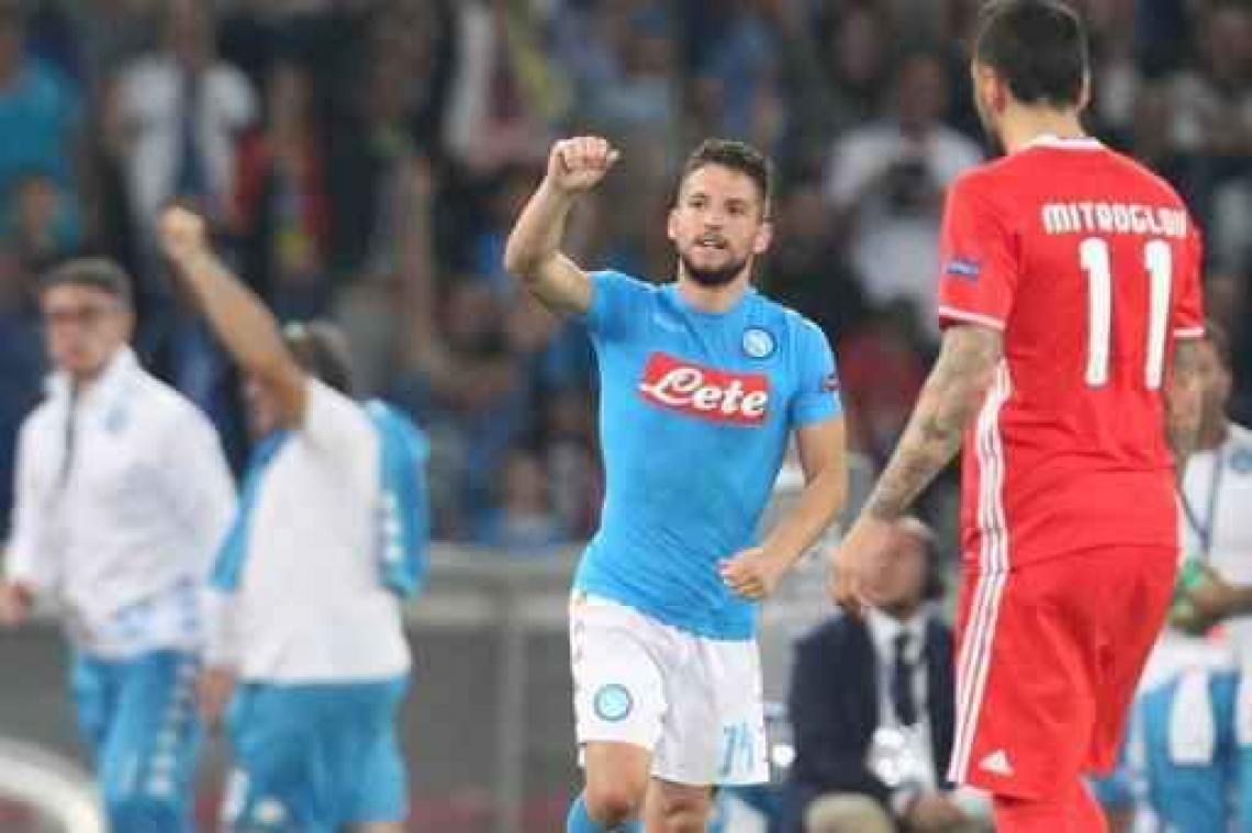 Champions League - Mertens viert basisplaats met twee goals