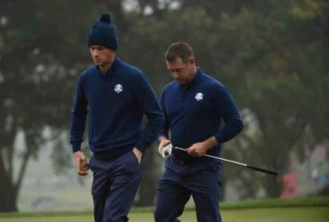Thomas Pieters en Europa meteen op achtervolgen aangewezen in Ryder Cup