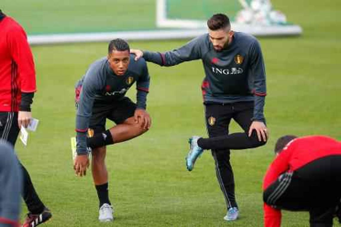 Dembélé en Nainggolan kampen met blessures, Youri Tielemans enkele dagen bij de selectie