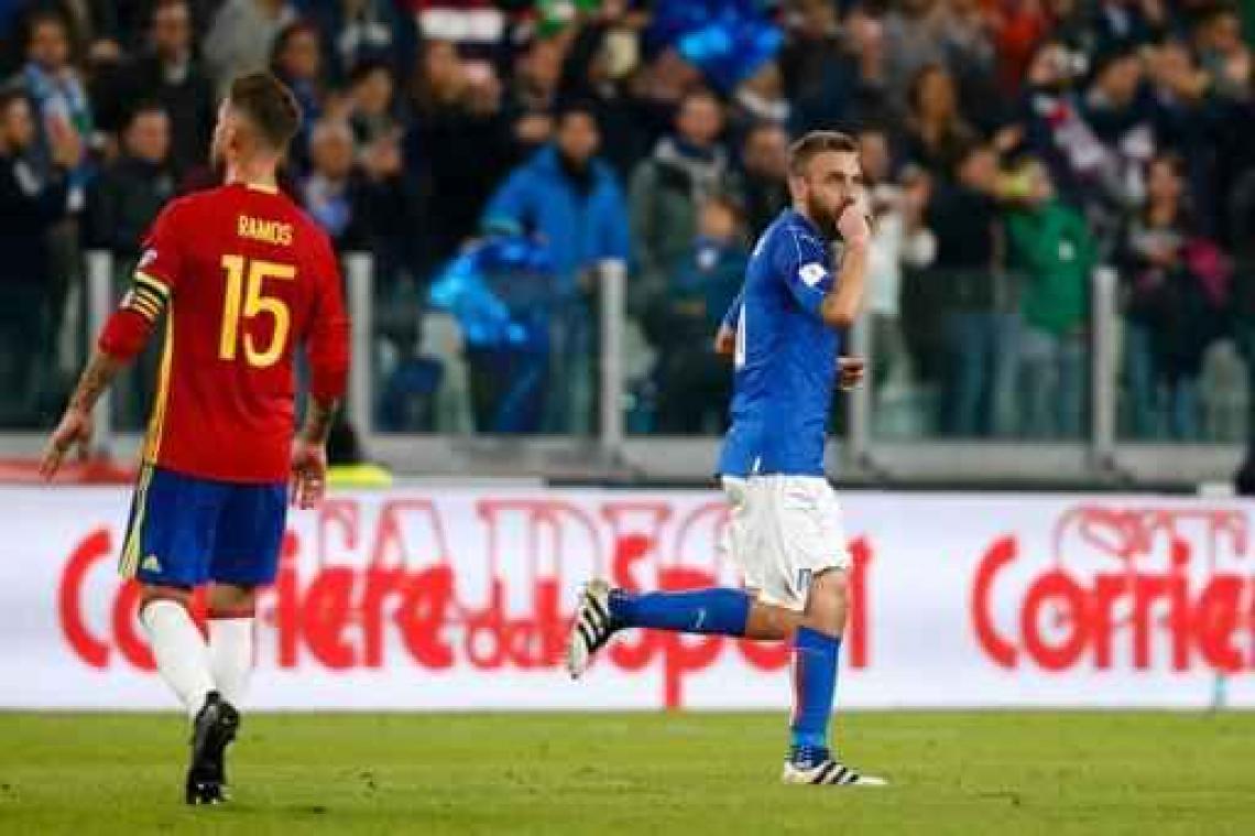 Kwal. WK 2018 - Italië en Spanje delen de punten in topper