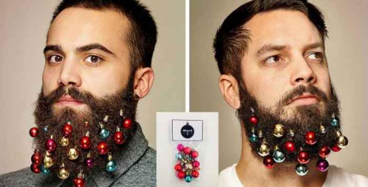 Versier je baard met kerstballen