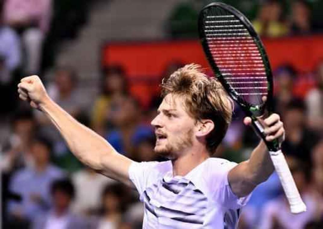 ATP Tokio - David Goffin bereikt finale na winst tegen Cilic