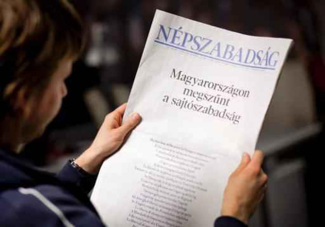 Hongaarse oppositiekrant Nepszabadsag verrassend niet meer verschenen