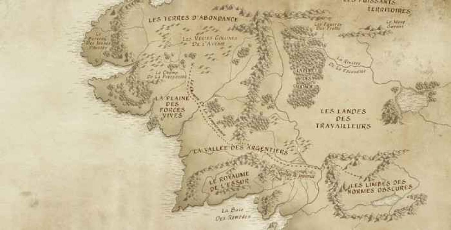 Frankrijk stelt hervormingen voor op een kaart in de stijl van The Hobbit