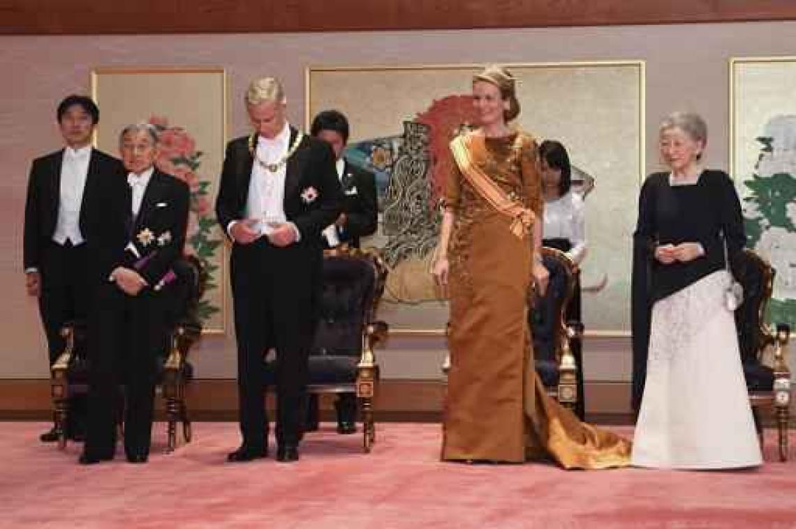 Keizerlijke dag voor Filip en Mathilde in Japan