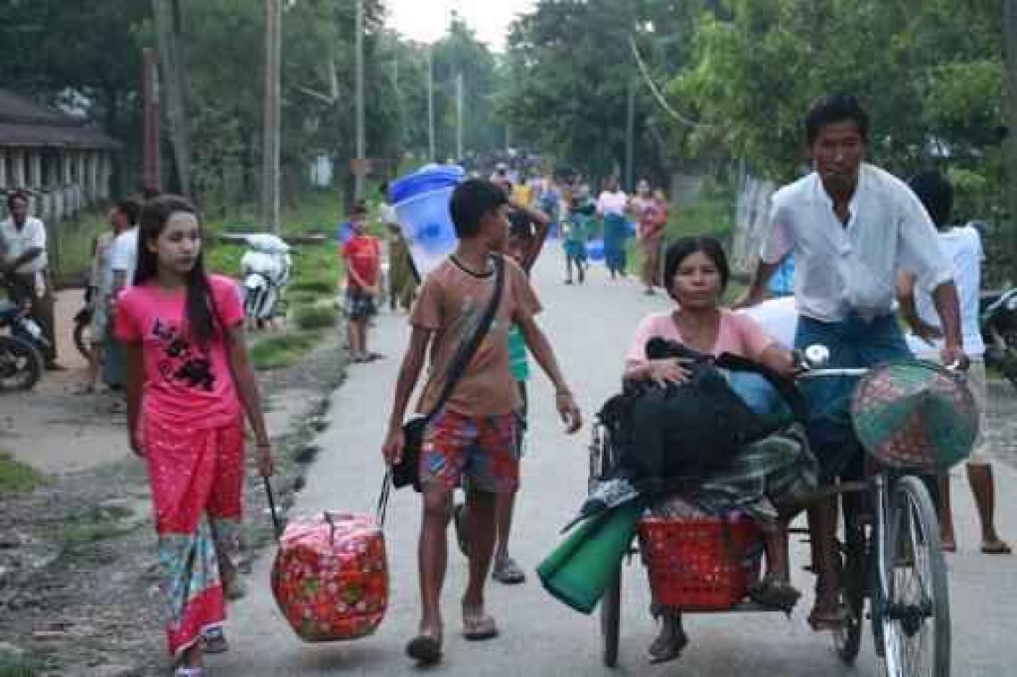 Duizenden inwoners op de vlucht voor geweld in westen van Myanmar
