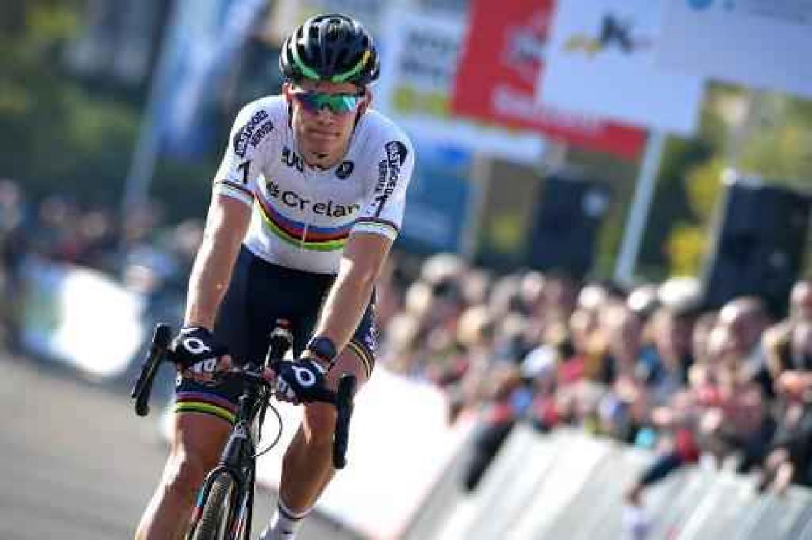 Geen drie op een rij in Kruibeke voor Wout van Aert