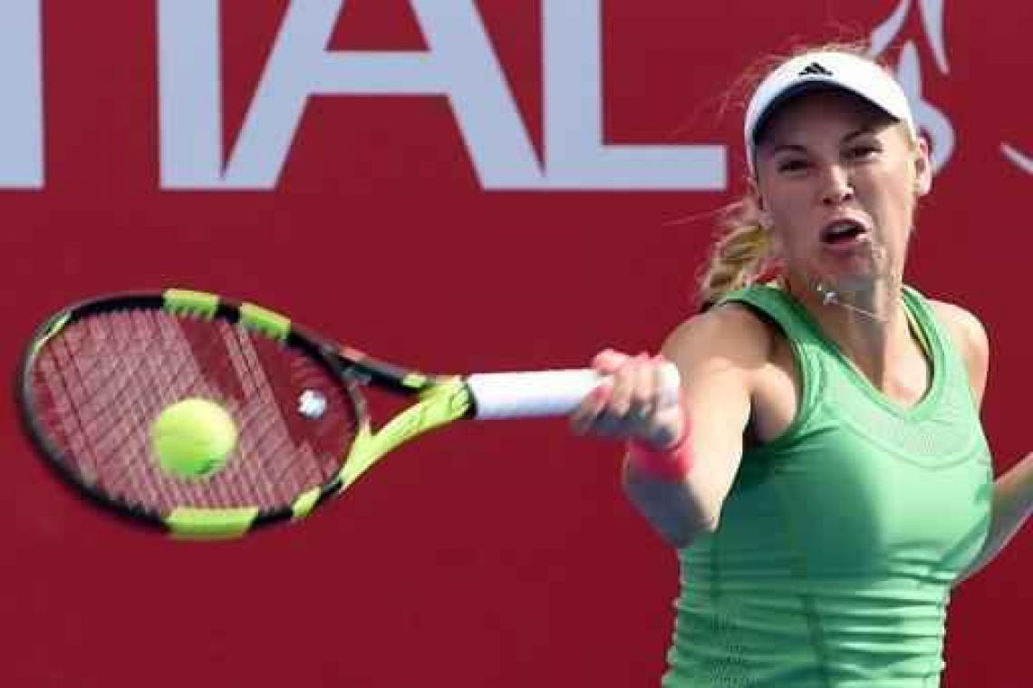Caroline Wozniacki steekt toernooizege op zak