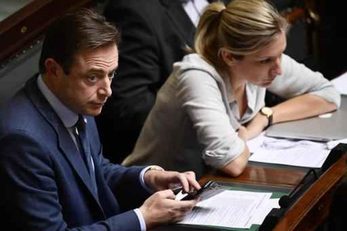 Beleidsverklaring - N-VA-voorzitter Bart De Wever was dan toch aanwezig in Kamer