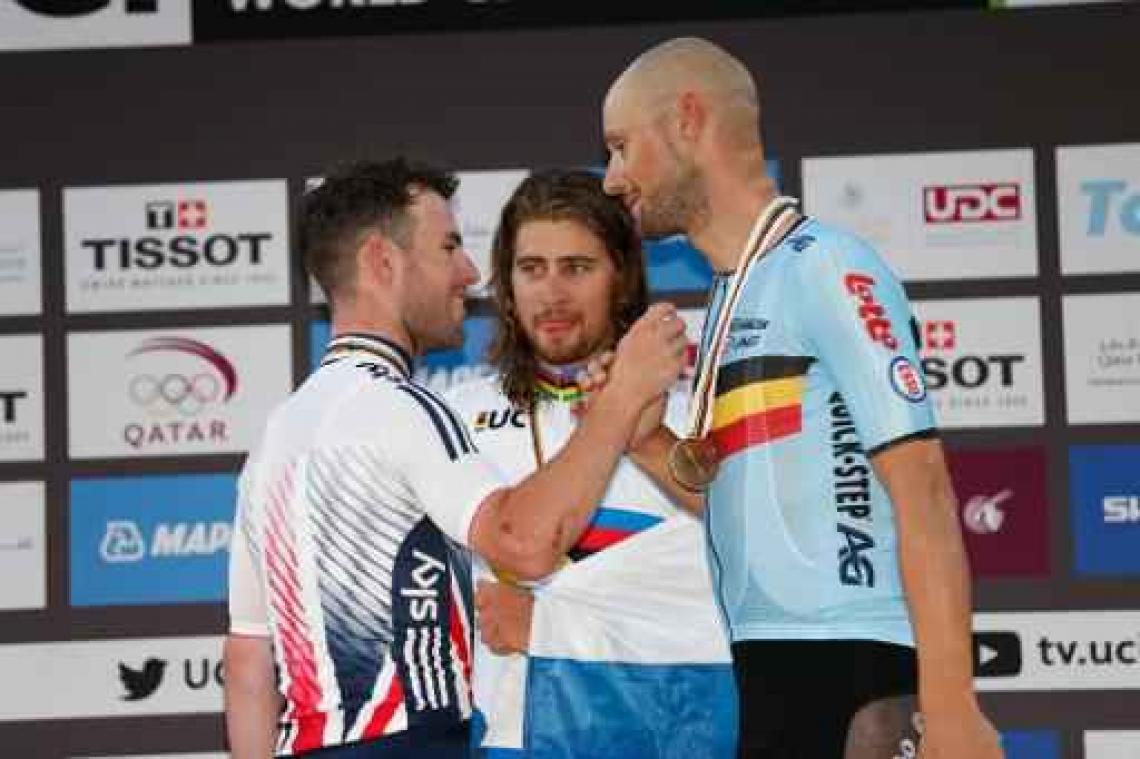 WK wielrennen - Mark Cavendish boos op zichzelf na tweede plaats