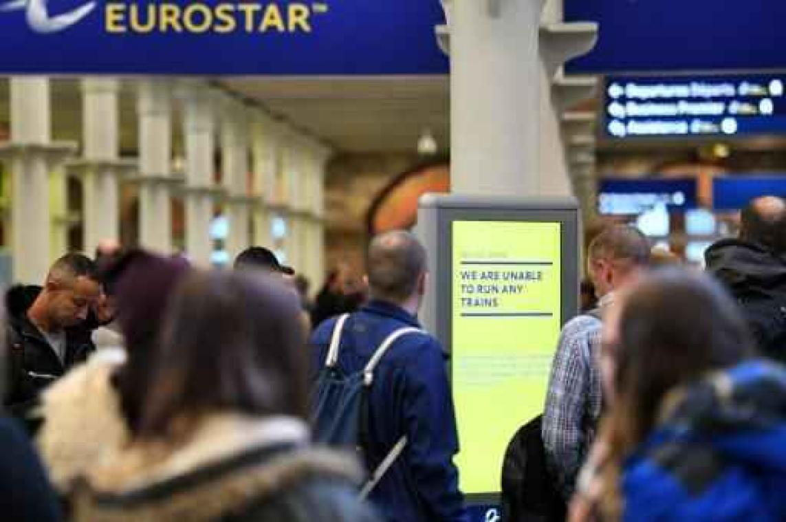 Spoorverkeer in Eurotunnel onderbroken