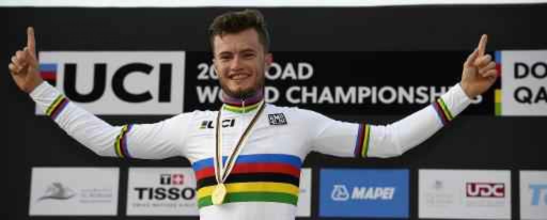 Katusha strikt wereldkampioen tijdrijden bij beloften Marco Mathis