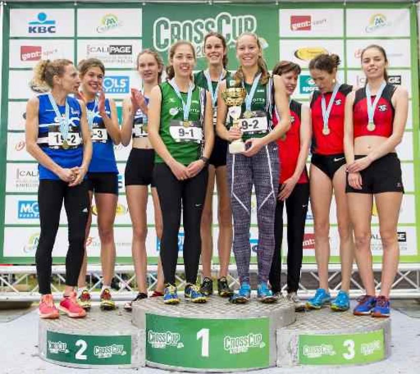 CrossCup - Olympic Essenbeek Halle (Kimeli) en AC Meetjesland (Carton) winnen Relays in Gent