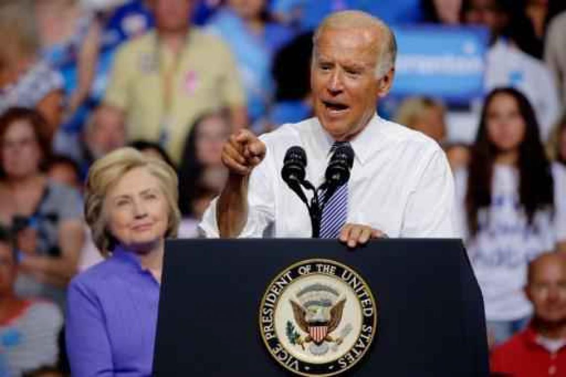Clinton ziet vicepresident Joe Biden als hoofd van de diplomatie wel zitten