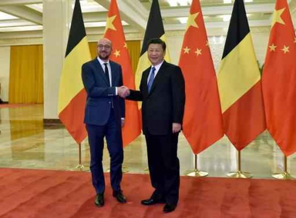 Chinese president ontvangt Michel