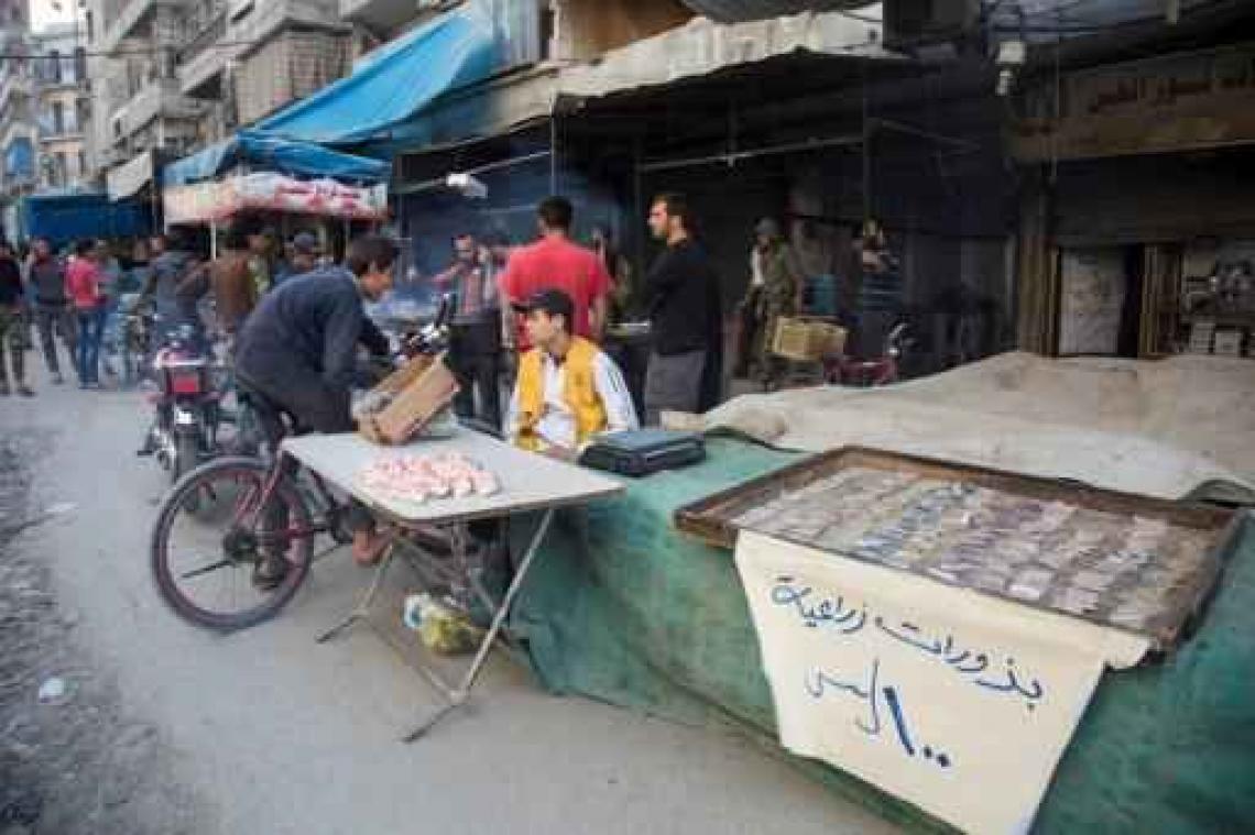 Geweld Syrië - Granaat treft VN-burelen in Aleppo