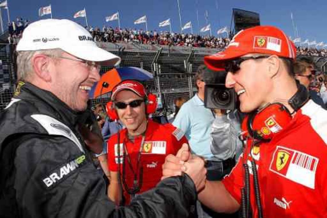 Schumacher toont "bemoedigende signalen" volgens Ross Brawn