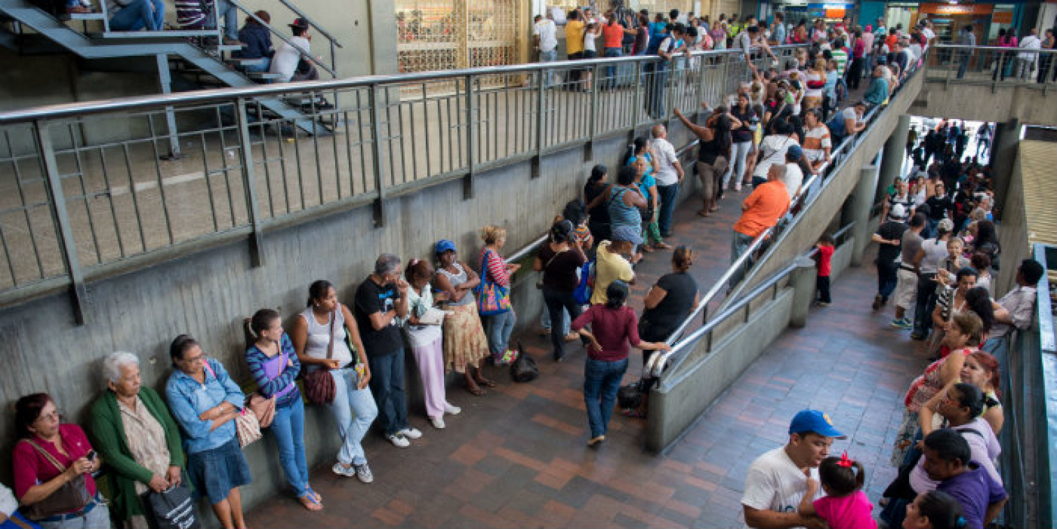 In de wachtrij staan is een nieuw beroep in Venezuela