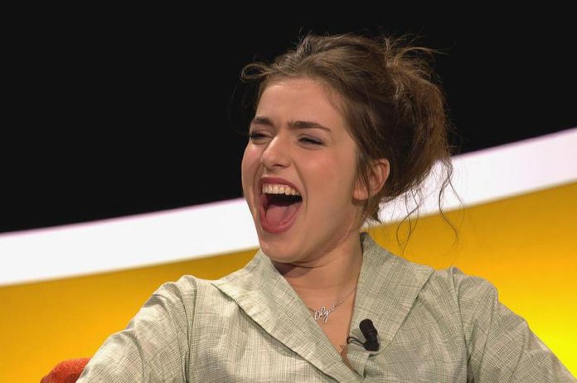 Olga op recordjacht in Slimste Mens'