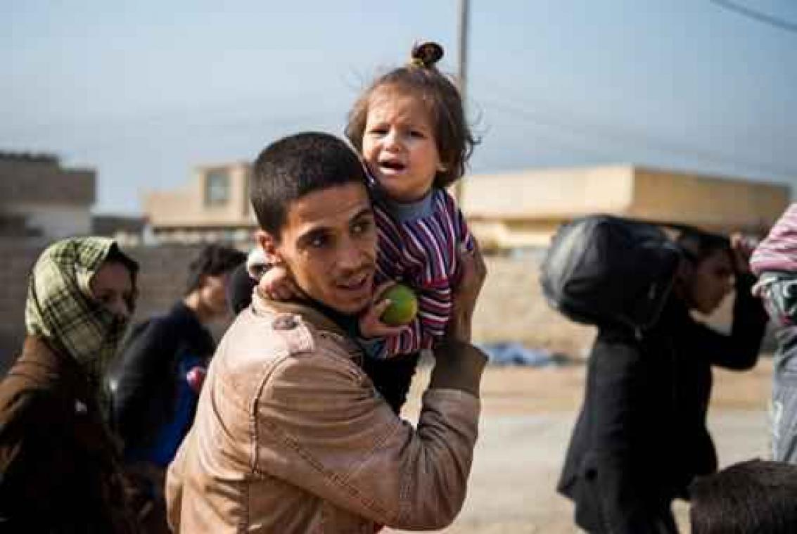 Aantal vluchtelingen uit Mosoel groeit snel