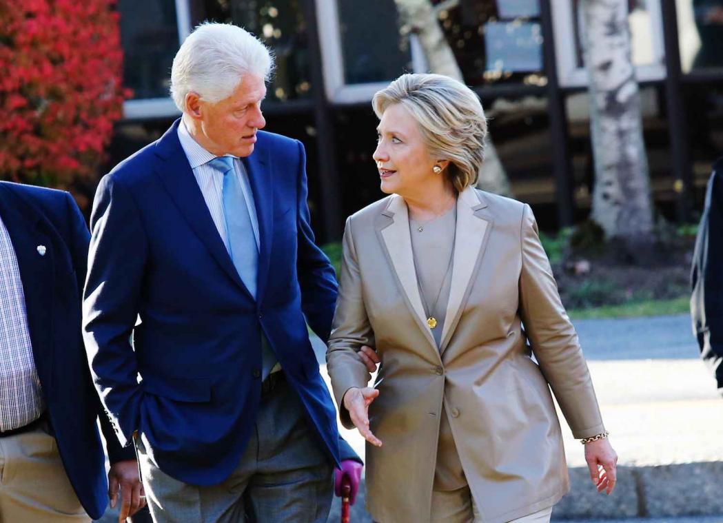 De Clintons hebben gestemd
