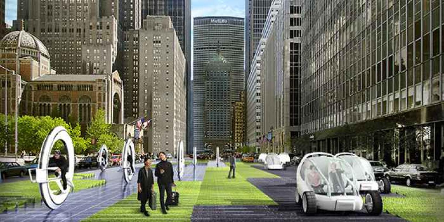 4 mogelijkheden om je in 2030 voort te bewegen in overvolle grootsteden