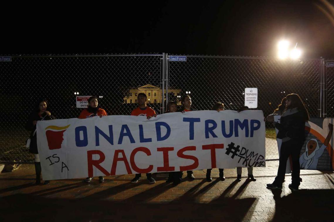 Meteen straatprotesten na overwinning Trump
