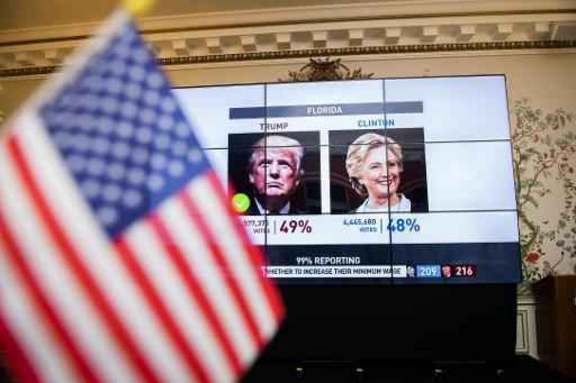 Eerste anti-Trumpprotest aan de Amerikaanse ambassade in Brussel