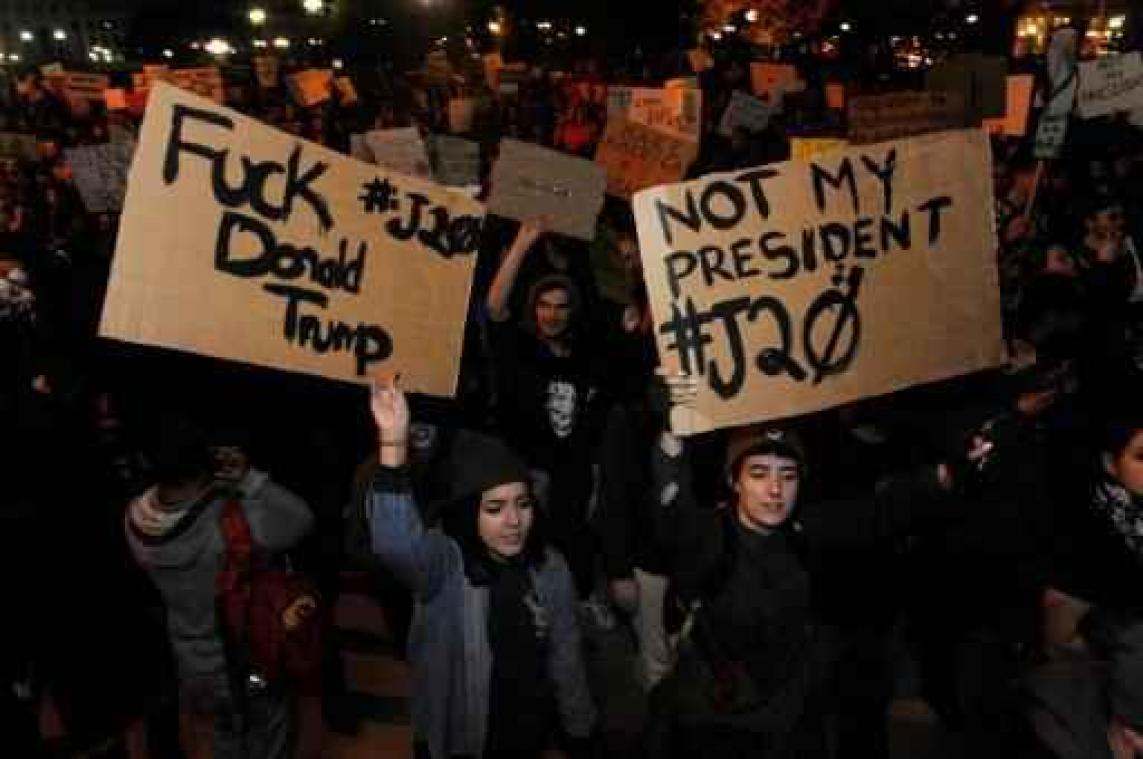 Meer dan twintig arrestaties tijdens anti-Trumpbetoging in Portland