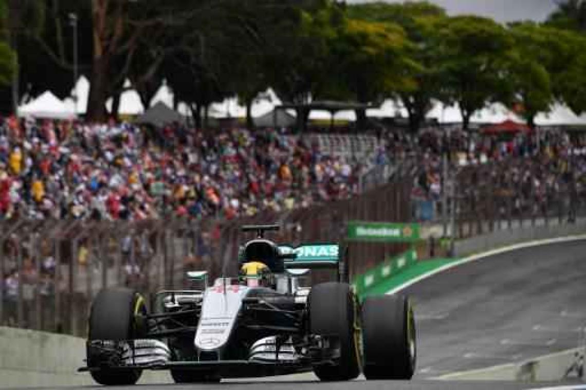 F1 - GP van Brazilië - Lewis Hamilton pakt pole, WK-leider Rosberg 2e