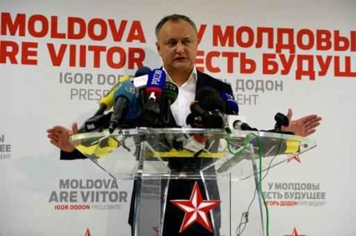 Pro-Russische kandidaat wint historische presidentsverkiezing Moldavië