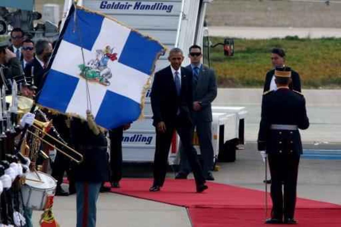 Obama aangekomen in Athene, eerste etappe in laatste Europese rondreis