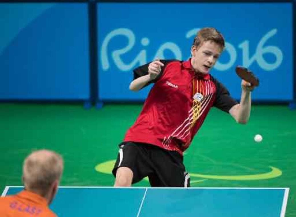 ITTF nomineert Laurens Devos als paralympisch tafeltennisser van het jaar