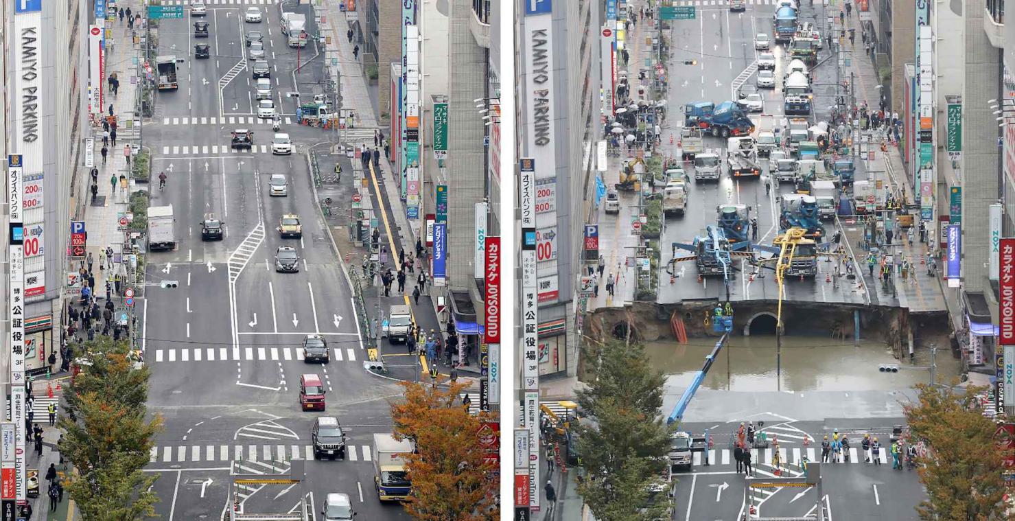 Fukuoka herstelt reusachtig zinkgat in amper één week