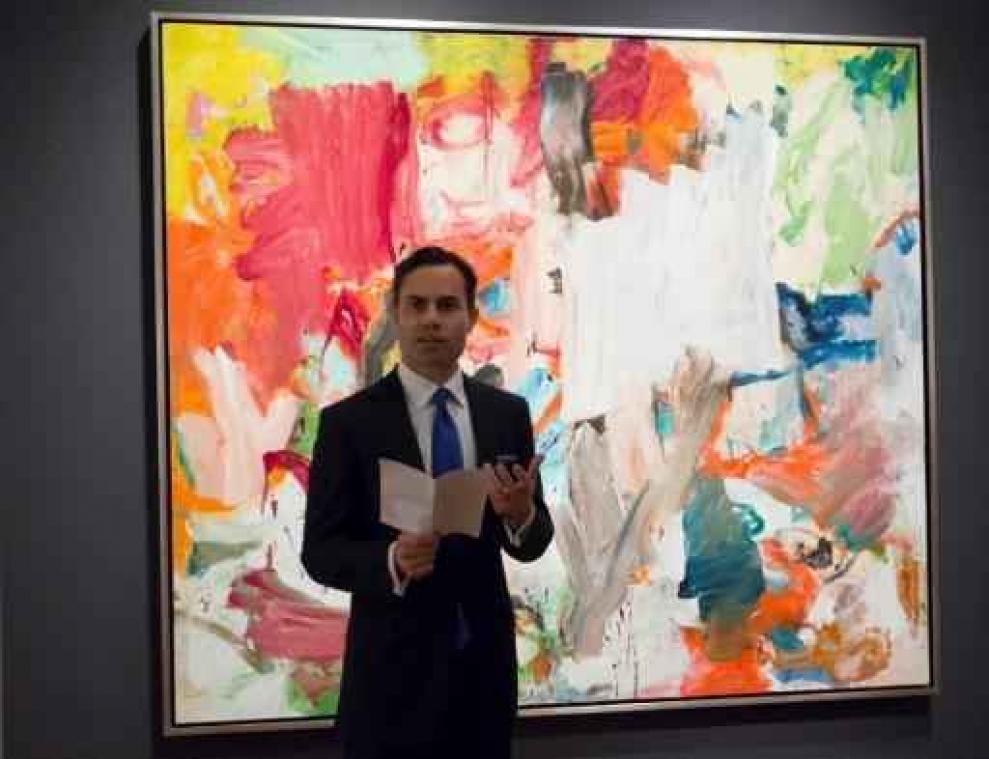 Schilderij 'Untitled XXV' van Willem de Kooning geveild voor 66 miljoen dollar