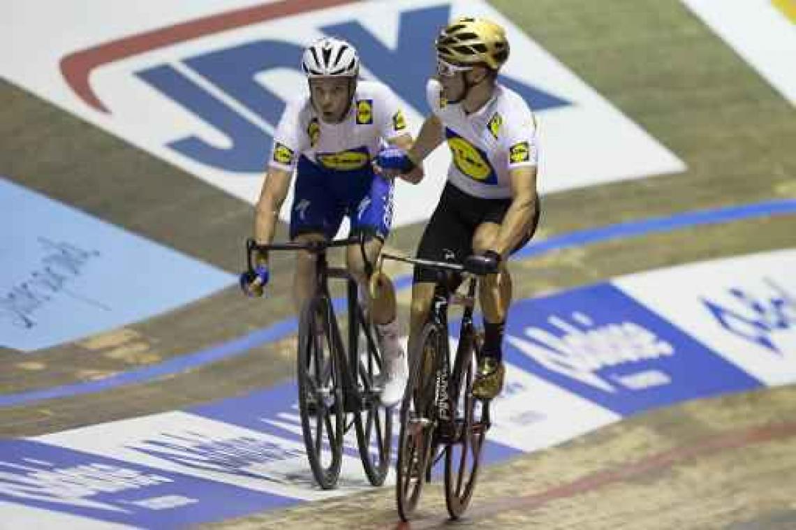 Zesdaagse van Gent - Iljo Keisse trekt met Elia Viviani als leider de tweede nacht in