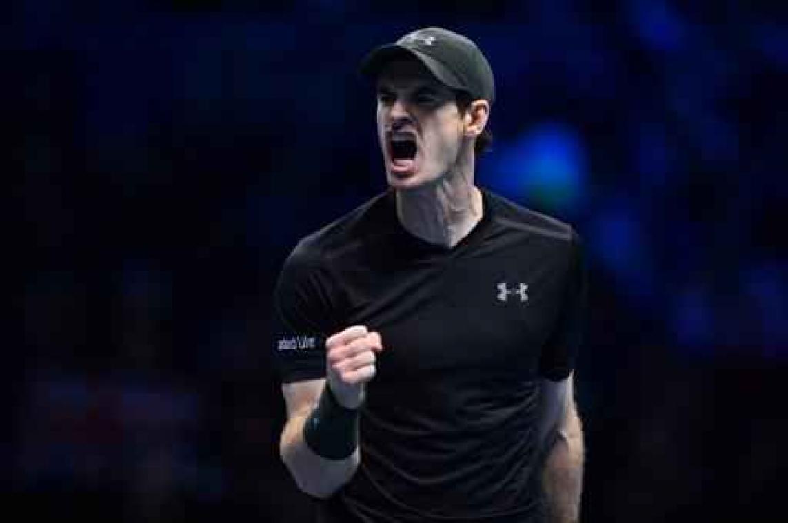 ATP World Tour Finals - Andy Murray plaatst zich na bijna vier zwoegen voor finale