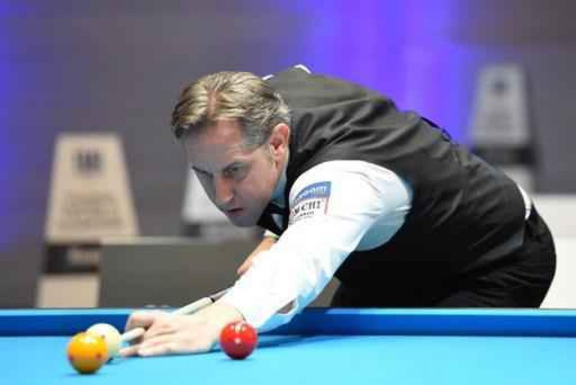 WK driebanden - Daniel Sanchez houdt Eddy Leppens uit finale