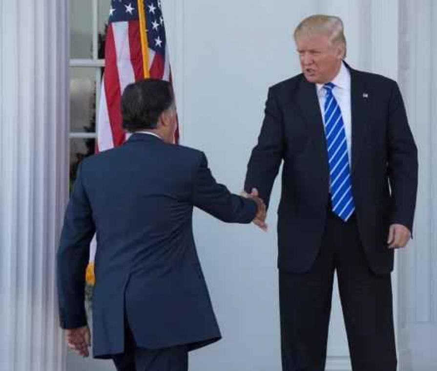 Trump president-elect - Ontmoeting tussen Trump en Romney