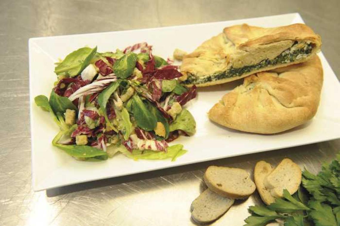 Tourte met ricotta en spinazie