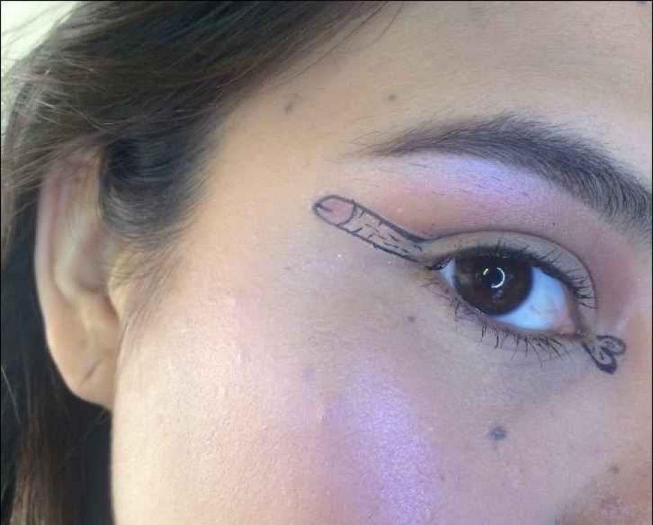 Een penis rond je oog is nieuwe, absurde beautytrend