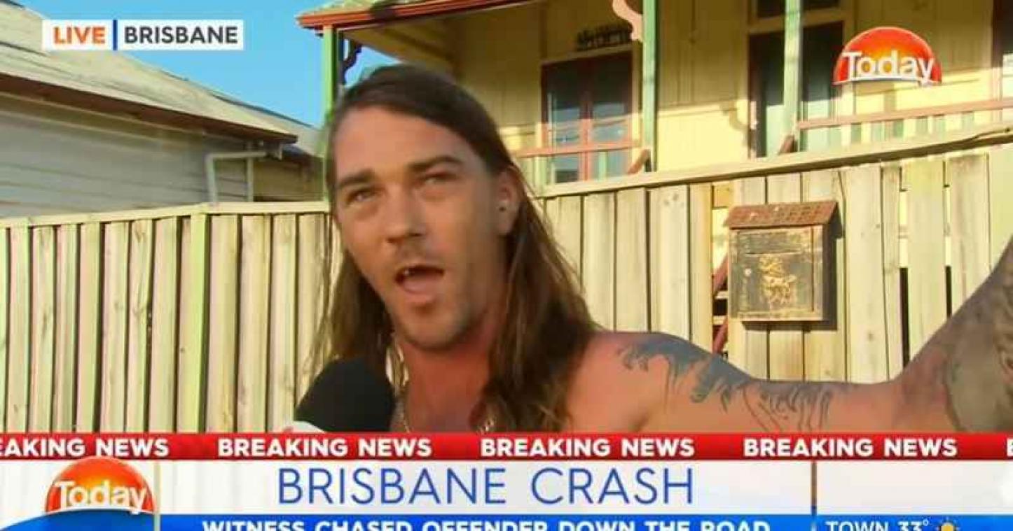 Australiër wordt lokale held na achtervolging in ondergoed