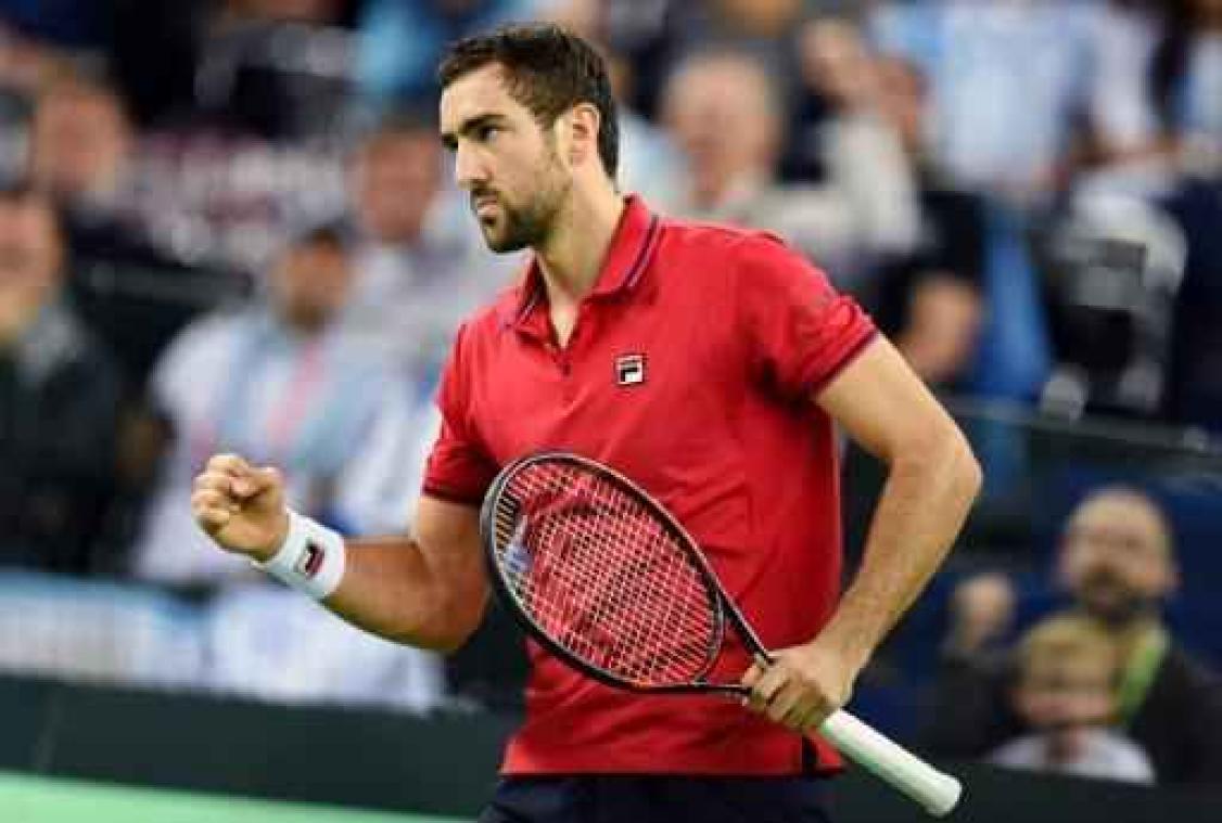 Marin Cilic brengt Kroatië op voorsprong in Davis Cup